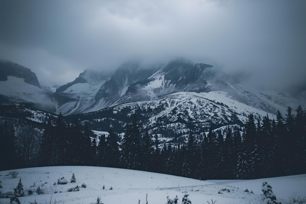 Como Destacar o Contraste Entre Neve Branca e Céus Tempestuosos